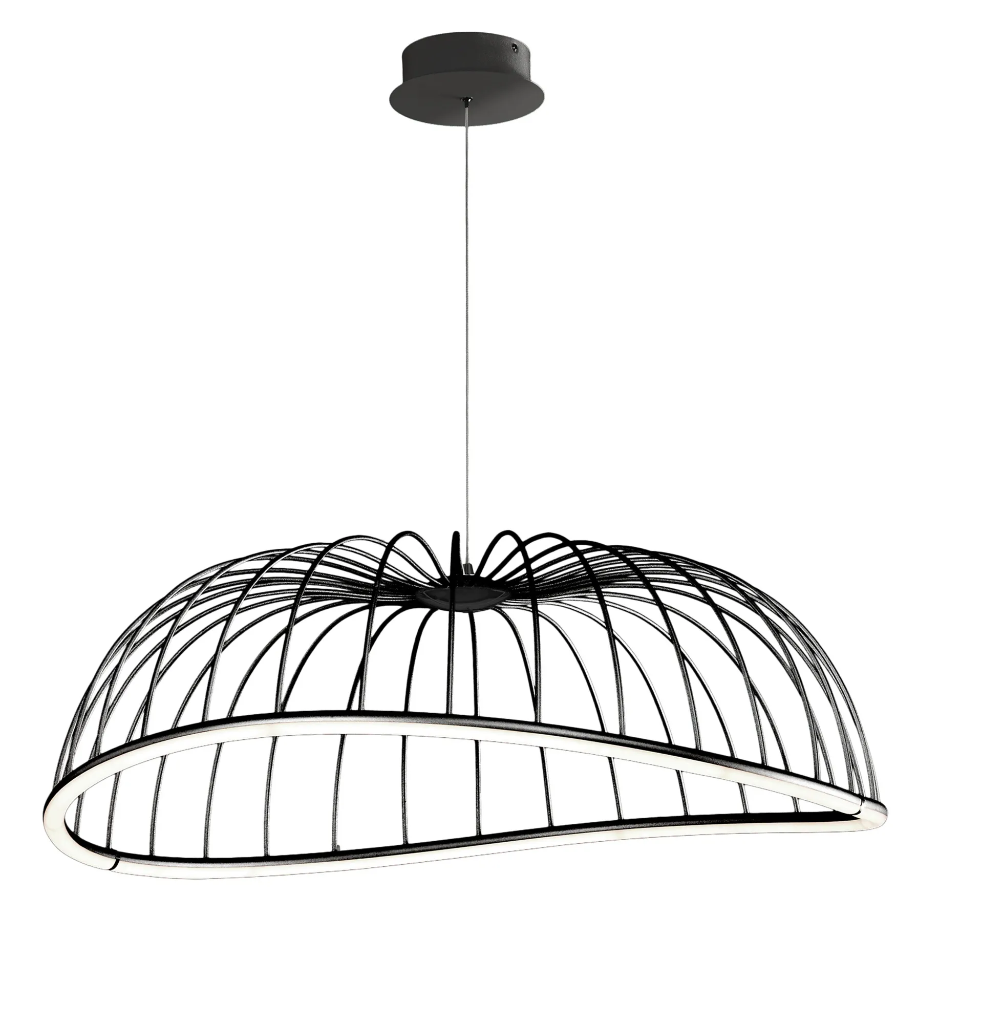 Celeste Pendant 81cm Round 40W LED Black M6683  Mantra Celeste